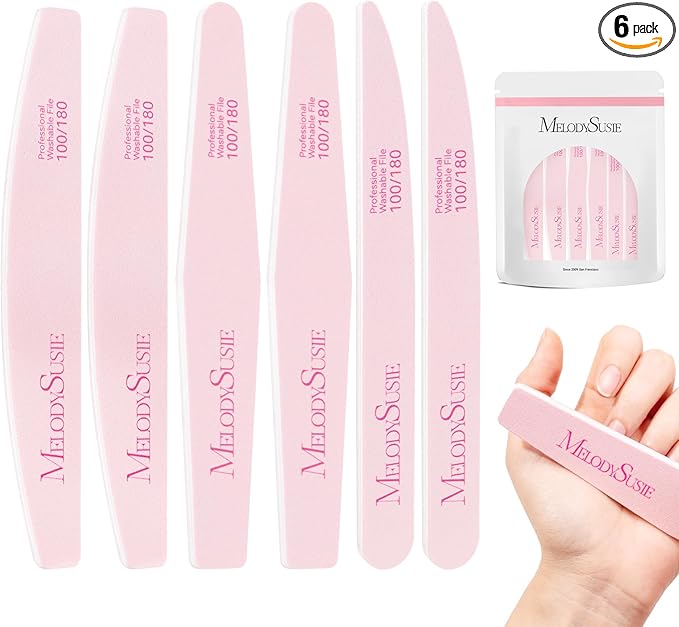 MelodySusie Nail File Kit, Professional Manicure Pedicure Supplies by MelodySusie