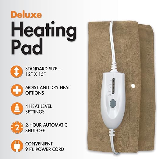 Deluxe Heating Pad Moist/Dry Heat Therapy - Image 3