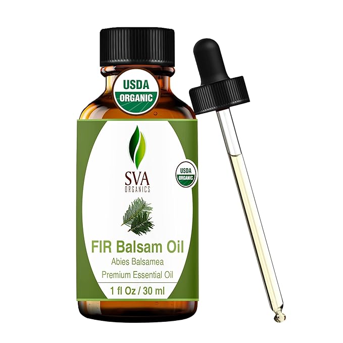 SVA Fir Balsam Essential Oil Organic – 1 Fl Oz – 100% Natural Organic Fir Oil by SVAORGANICS