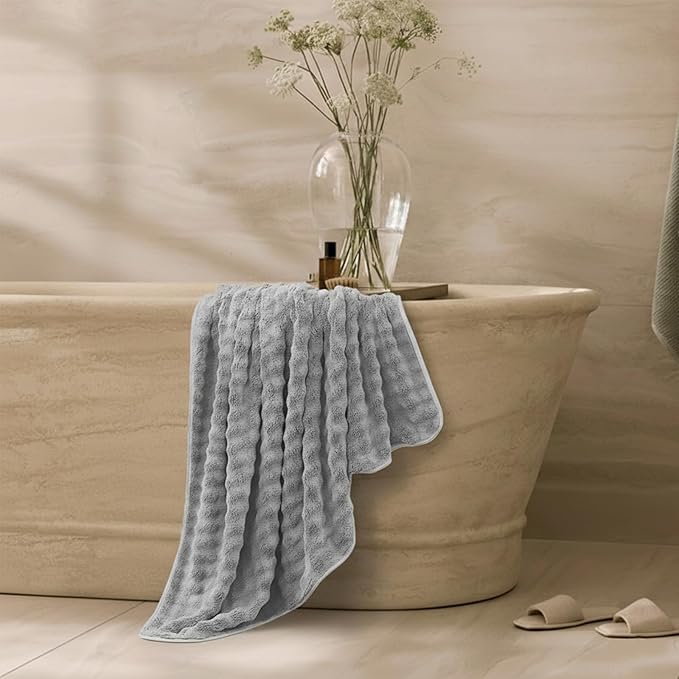 KBY Bath Towels Set of 2, Extra Large Bath Sheets 40X80 Inches, Quick Dry - Image 4