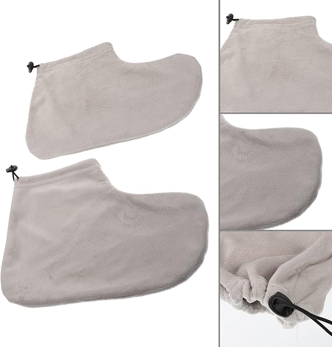 Beaupretty 3 Pairs Wamer Mitts Thermal Cloth Terry Beauty Wraps Hot Cotton - Image 6