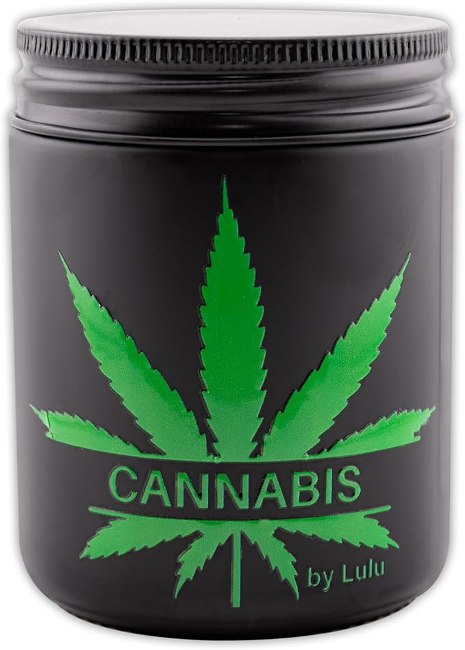 Lulu Candles | Cannabis | Luxury Scented Soy Jar Candle | Hand Poured in The by LULUCANDLES