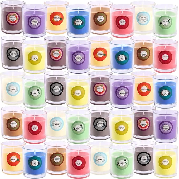 YOROXRG Scented Candles, Strawberry, Aromatherapy Candles, Soy Wax Glass Jar - Image 8
