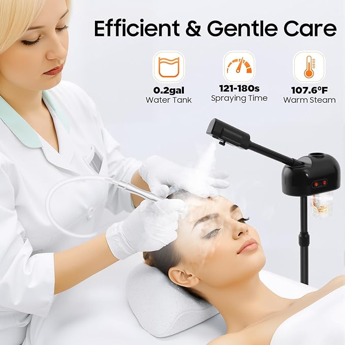 Professional Facial Steamer, Hot Ozone Face Steamer on Wheels - Image 5