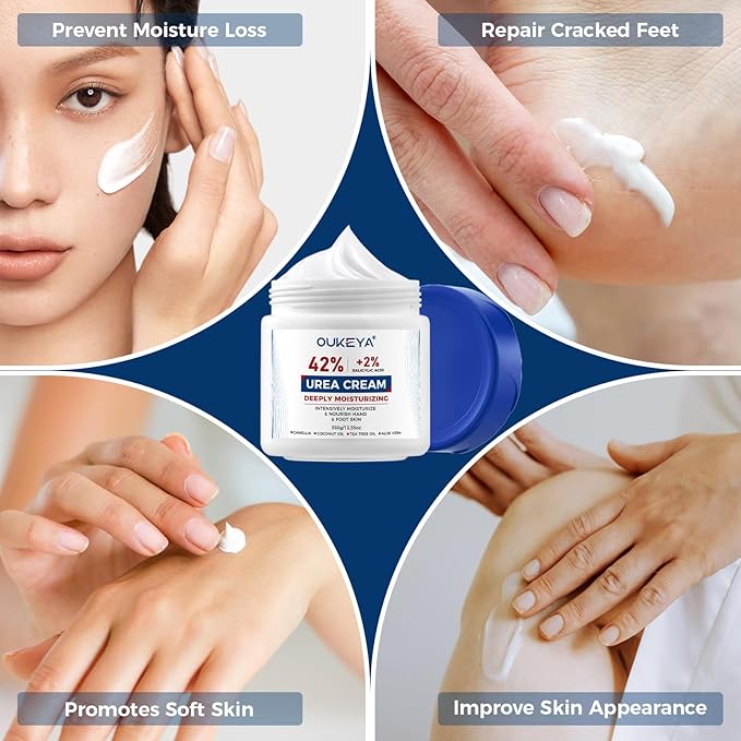 OUKEYA Urea Cream 42% plus Salicylic Acid 2% Net 350g - Image 8