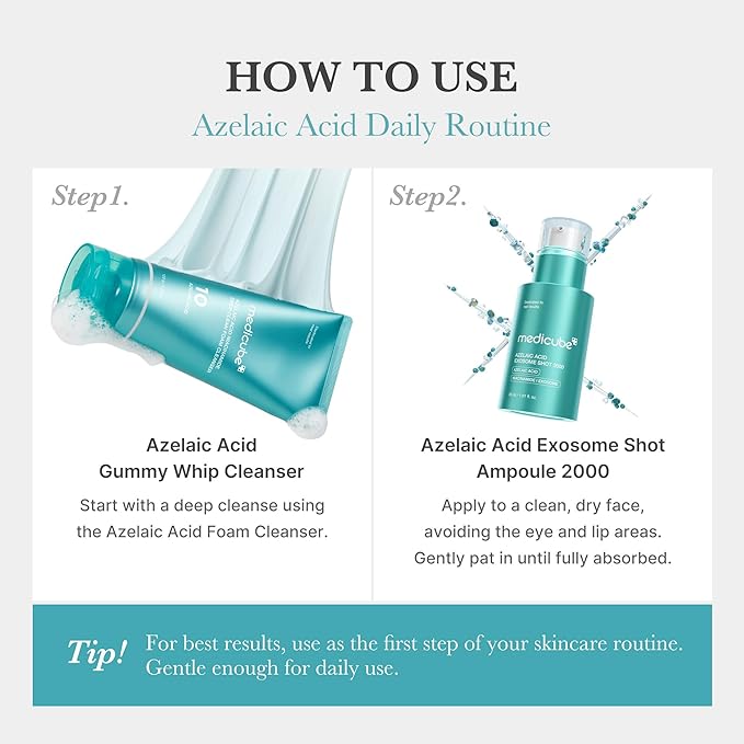 medicube Exosome Shot Azelaic Acid 2, 000 PPM Spicule Facial Serum | Calm - Image 5