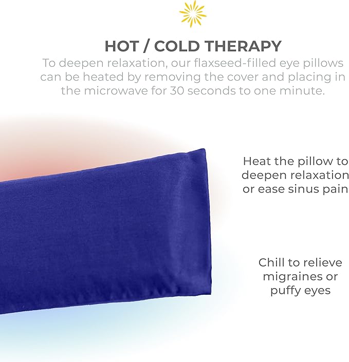 Sunshine Yoga 4-Pack Scented Sateen Eye Pillows, Low-Luster, Hot or Cold Therapy - Image 4