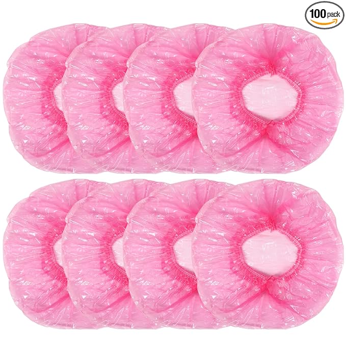 Shintop Disposable Shower Caps for Women, 100 Packs Hair Caps Individually by Shintop