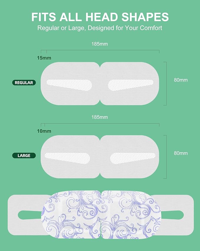 Heated Eye Mask Disposable 24 Pack, 46+ Min Self Heating Steam Eye Mask - Image 4