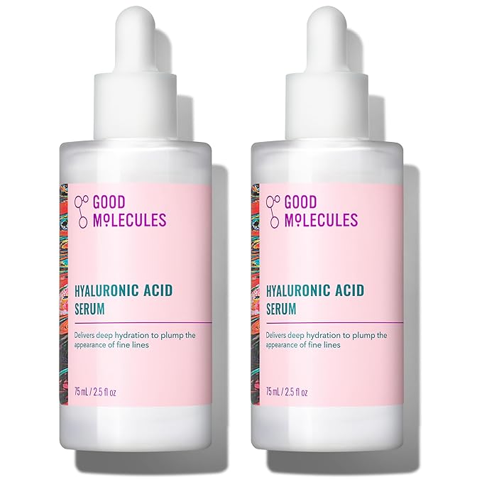 Good Molecules Hyaluronic Acid Serum Pack 2 – 75 ml / 2.5 fl oz Each | by GoodMolecules