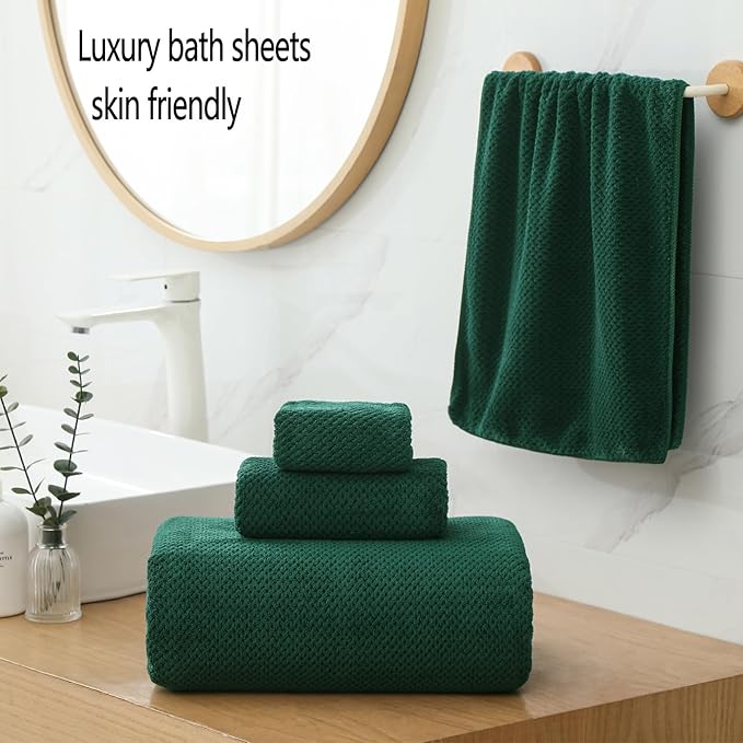 YTYC 29x59 Inch Bath Towels Set of 6 Large, Super Soft Absorbent Lint Free - Image 4