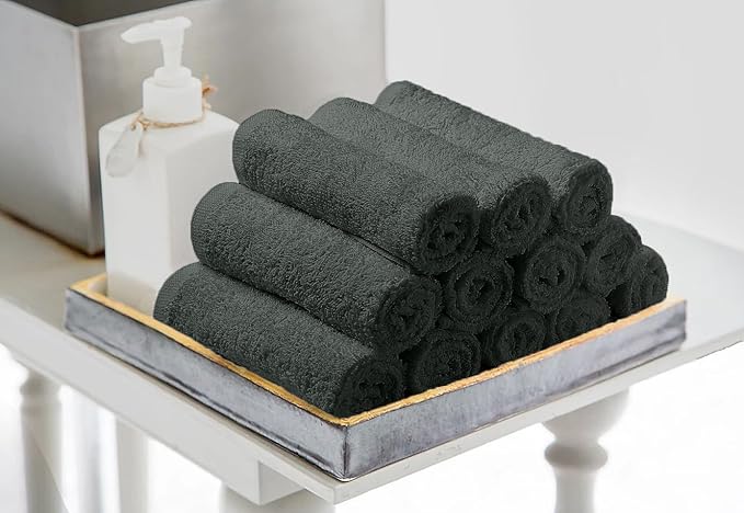 Avalon Towels Cotton Washcloths – Size 12x12 Inches, 100% Ring Spun Cotton - Image 4