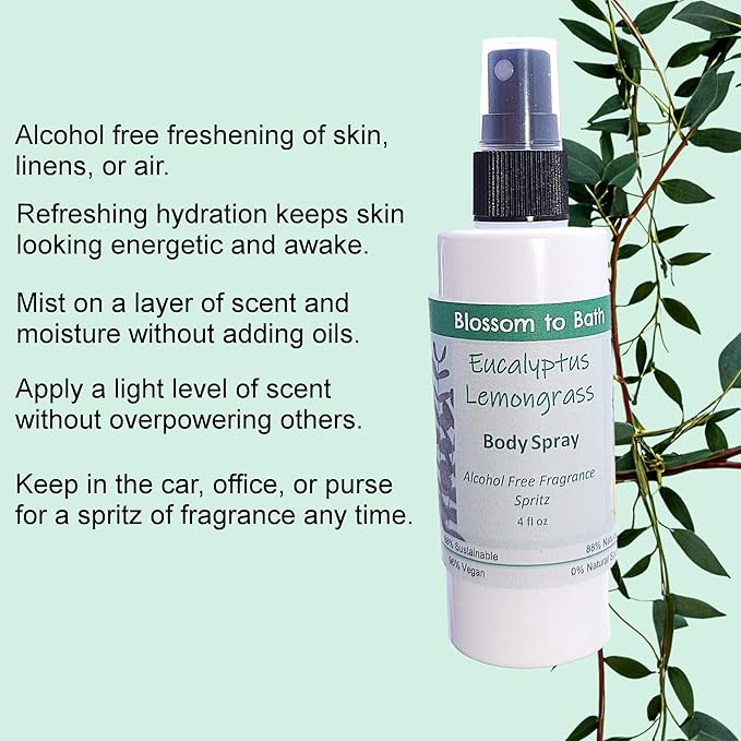 Blossom to Bath Eucalyptus Lemongrass Body Spray - Image 3