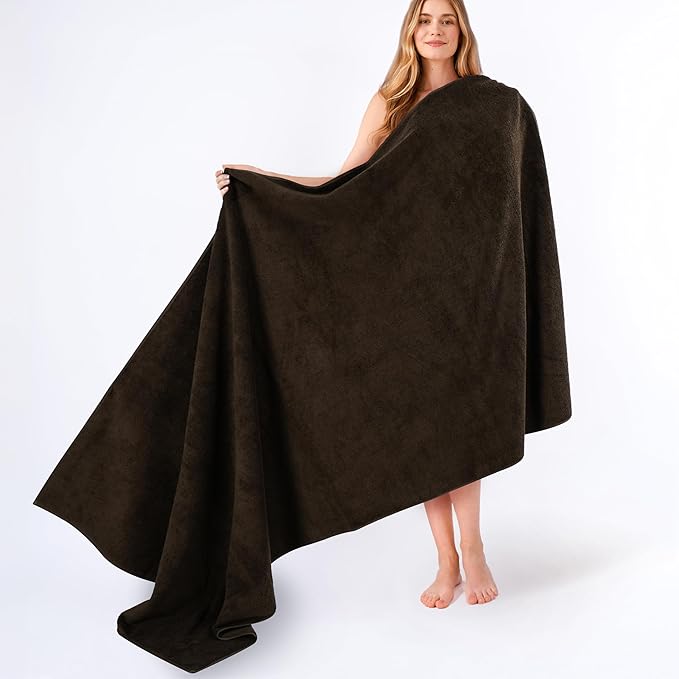 American Soft Linen 100% Cotton 600 GSM Turkish 40x80 Oversized Bath Towel Sheet by AmericanSoftLinen
