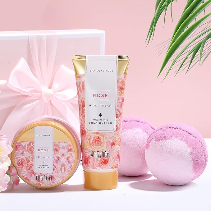 Spa Luxetique Spa Gift Baskets for Women, Bath Bombs, Body Lotion, Hand Cream - Image 5