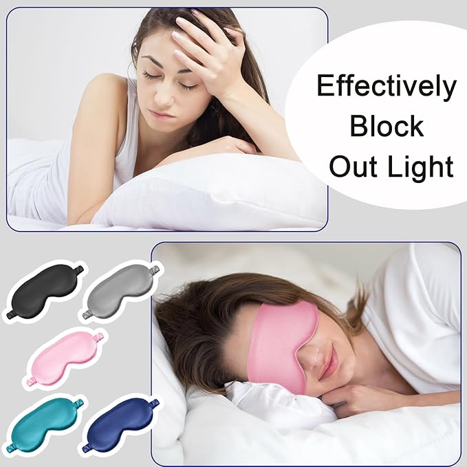 Newcotte 50 Pcs Silk Sleep Eye Mask - Image 5