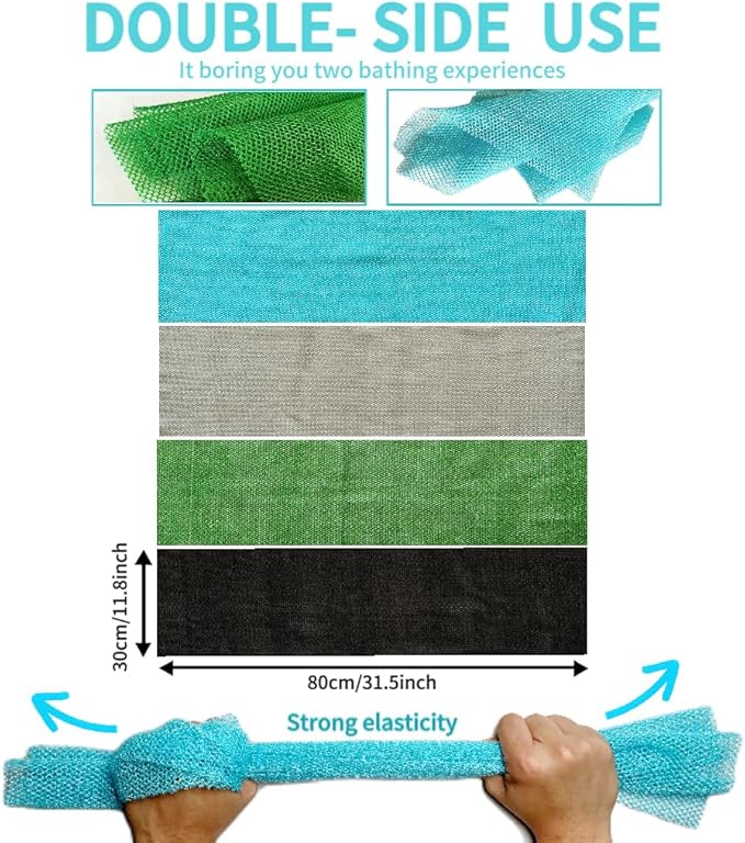 African Exfoliating Net, African Net Sponge, Nylon African Bathing Sponge Net - Image 3