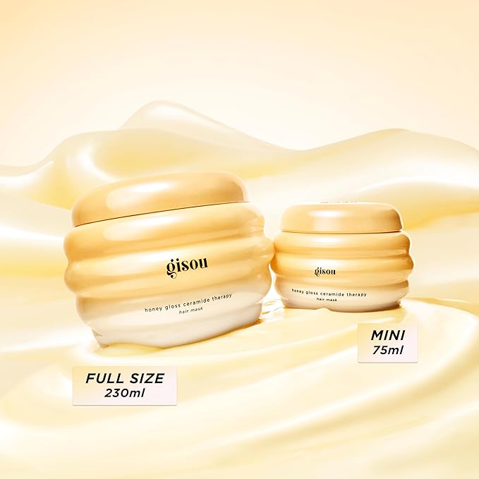 Gisou Honey Gloss Ceramide Therapy Hair Mask Mini – Deep Repair & Hydration - Image 4