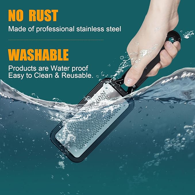 Foot File Foot Scrubber Pedicure, Professional Foot Grater Rasp Scraper Corns - Image 3
