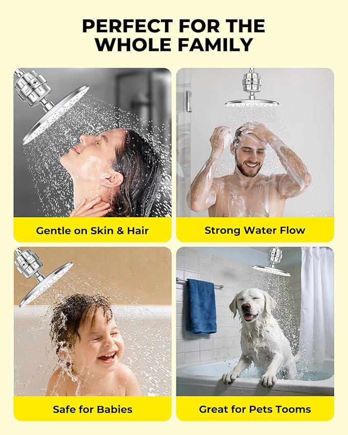 Heavy Duty Shower Filter 2 Pack, High Output Shower Water Filter - Image 9
