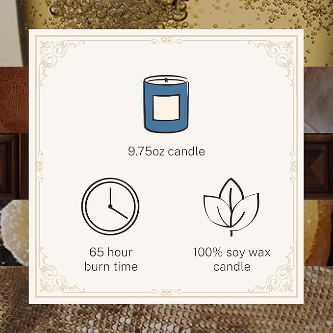 Hotel Lobby Blue Skies Candle – Luxury Hand-Poured 9.75oz Soy Wax - Image 4
