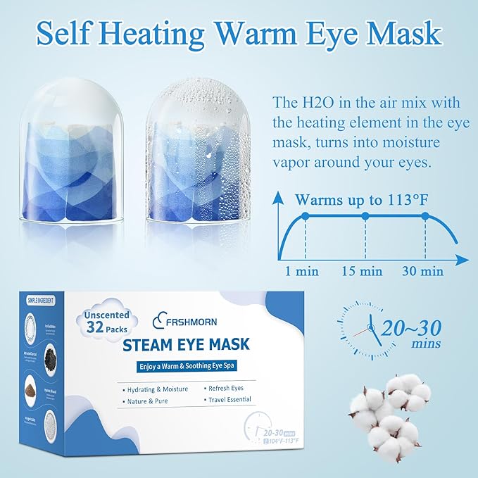 32Packs Steam Eye Mask, Heated Eye Mask - Image 5