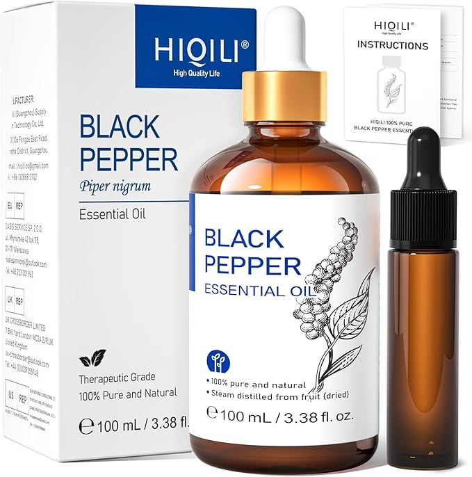 HIQILI Black Pepper Essential Oil by HIQILI