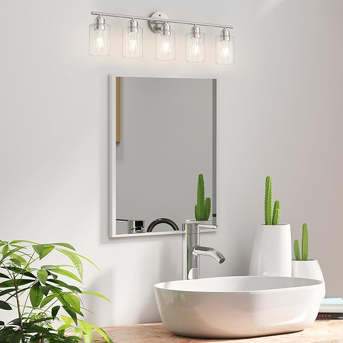 Espird Bathroom Vanity Light Fixtures Brushed Nickel Bathroom Lighting Fixture - Image 7