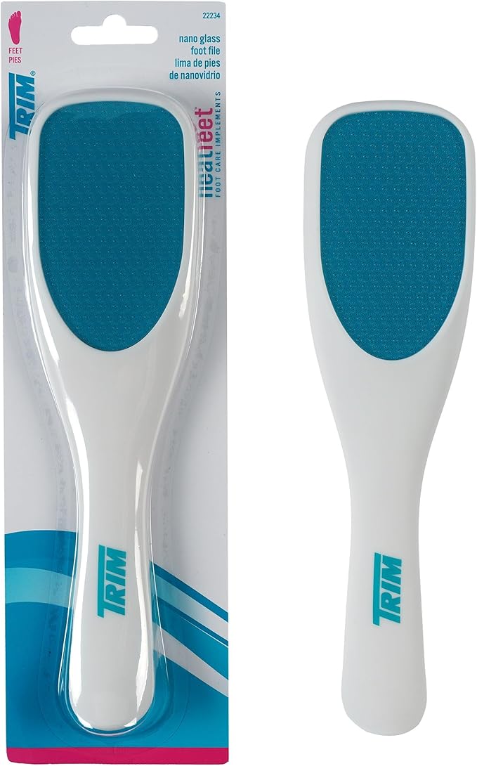Trim Neat Feet Foot Care Implements Nano Glass Foot File, Hard Skin Remover by TRIM
