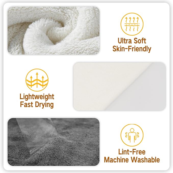 MAYOKEN® 12PCS U-Shaped Microfiber Facial Towels - Image 3