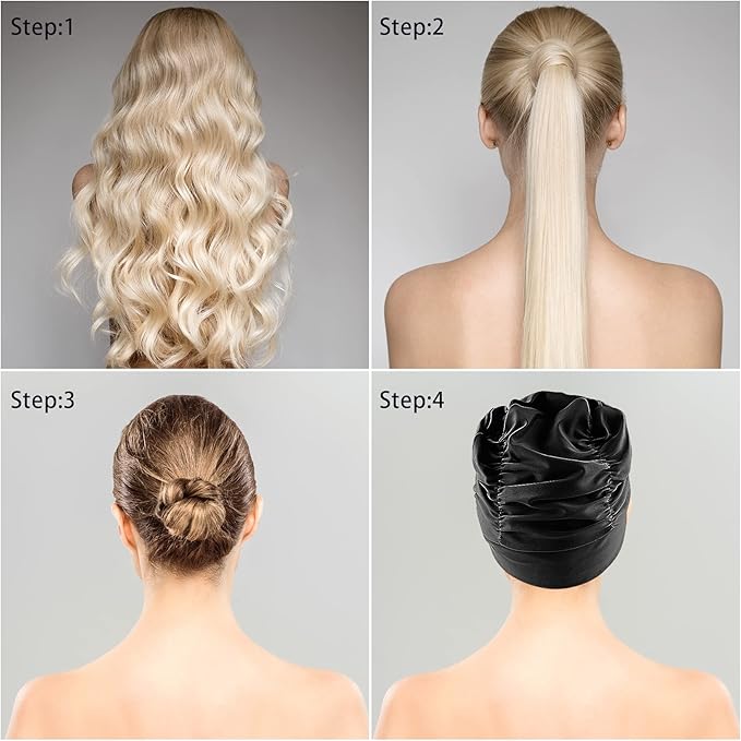 Swim Caps for Women Swimming, Comfort Pleated Swimming Cap for Long Hair - Image 8