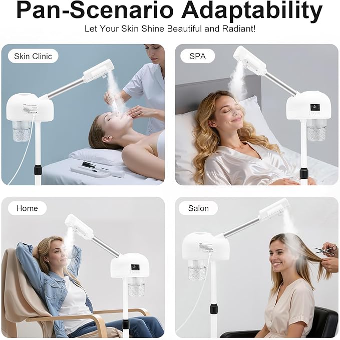 Standing Facial Steamer, Movable Pedicure Steamer Machine - Image 8