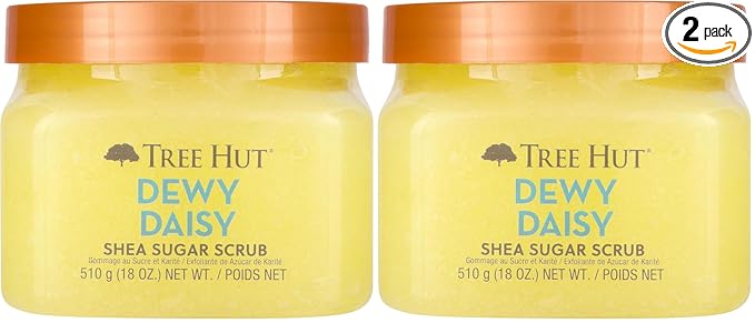 Tree Hut Dewy Daisy Shea Sugar Scrub, Exfoliating, Hydrating & Moisturizing by TreeHut