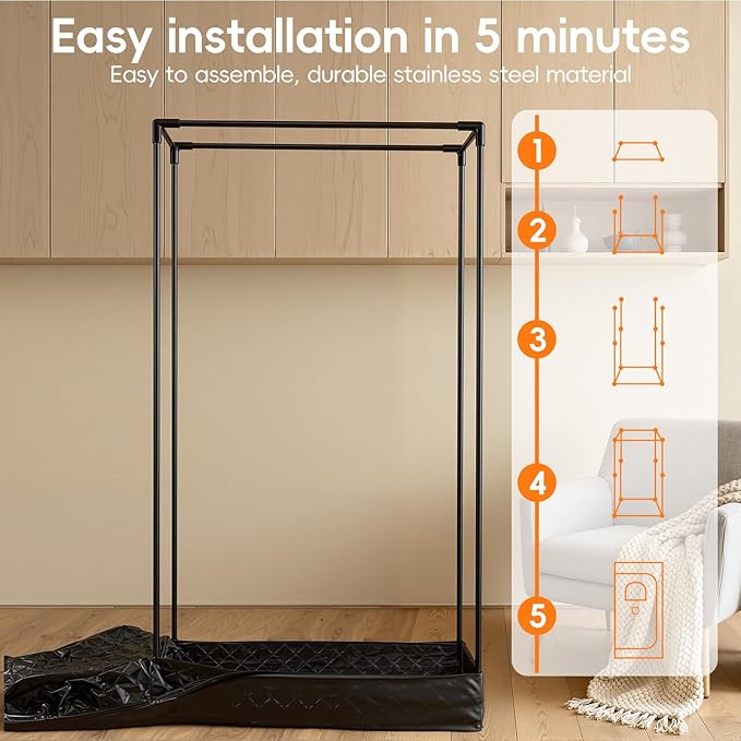 Sauna Box Portable Steam Sauna for Home Use, Infrared Sauna Tent - Image 6