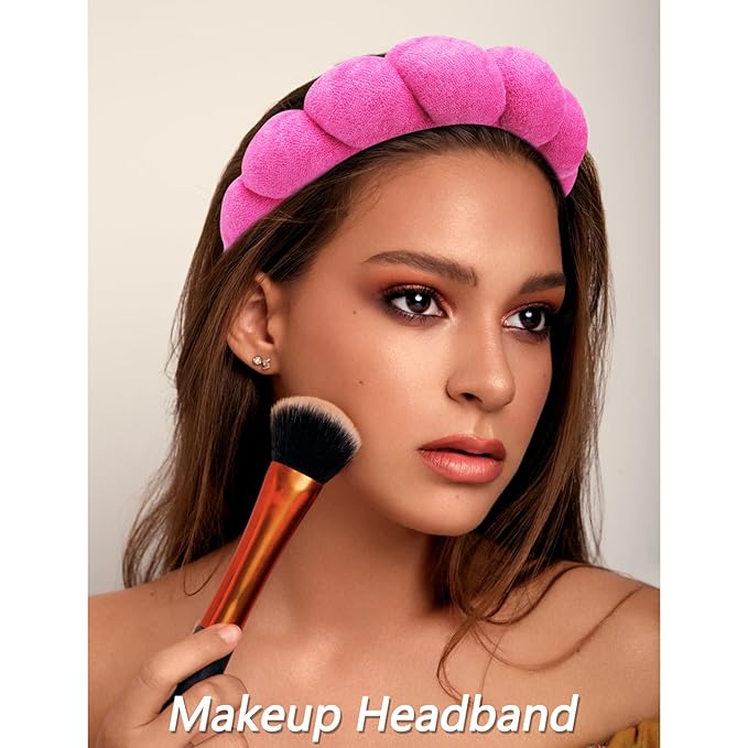 VELSCRUN Spa Headbands for Wash Face, Makeup Headband, Facial Skincare Headbands - Image 3