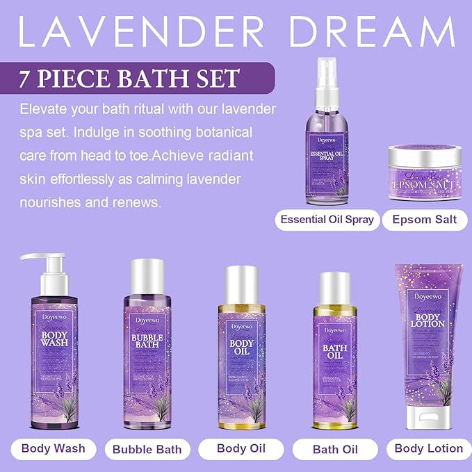 Spa Gifts for Women, Bath Body Care Wash Christmas Gifts Baskets for Women - Image 7