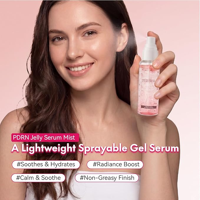 Jelly Serum Mist with PDRN, 3-in-1 Hydrating Face Glow Spray with Ceramide - Image 7