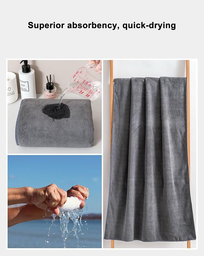 sakano 6-Piece Microfiber Bath Towel Set - Image 6