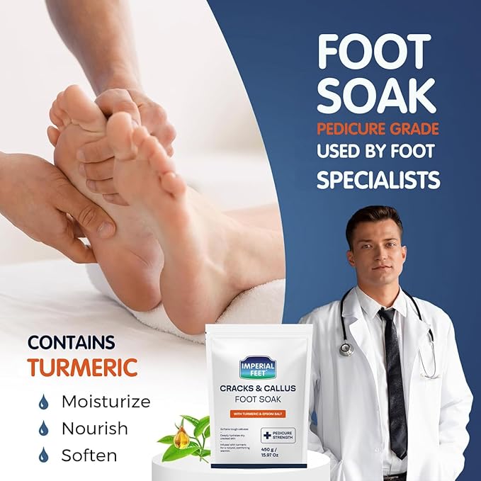 Imperial Feet Epsom Salt Foot Soak-Cracked Heels, Thick Calluses, Soften Hard - Image 3