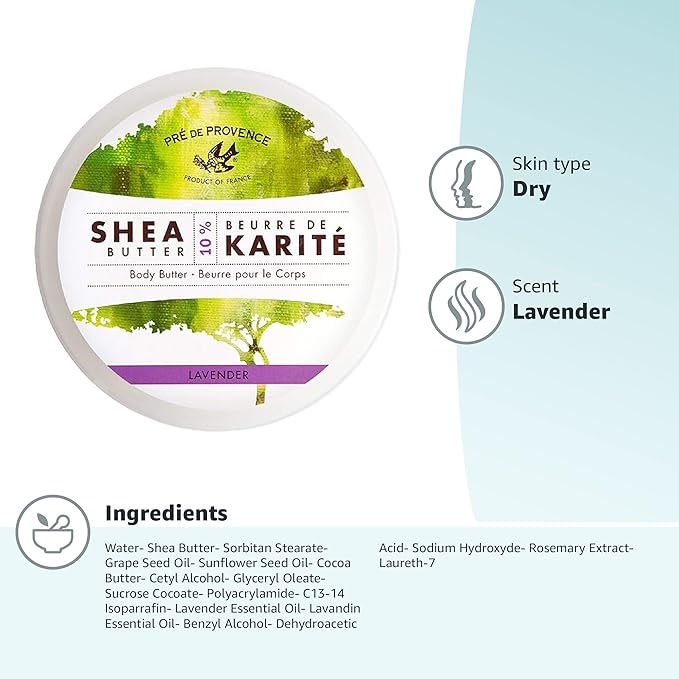 Pre de Provence Beurre De Karité Moisturizing Collection, Shea Butter Enriched - Image 8