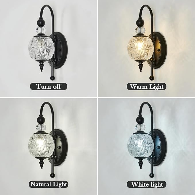 Piepooye Vintage Black Wall Sconce - Image 9