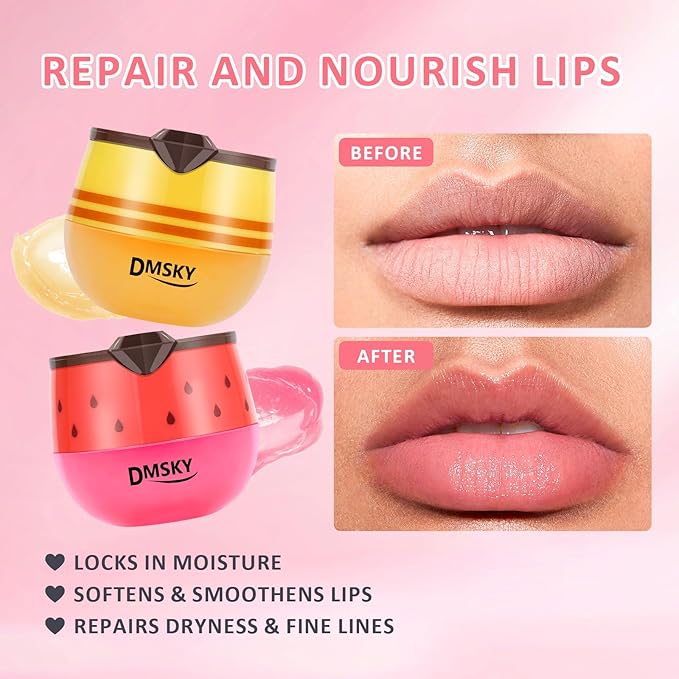 DMSKY 12 PCS Bee Lip Balm Lip Mask Honey Pot, Propolis Sleeping Lip Mask - Image 4