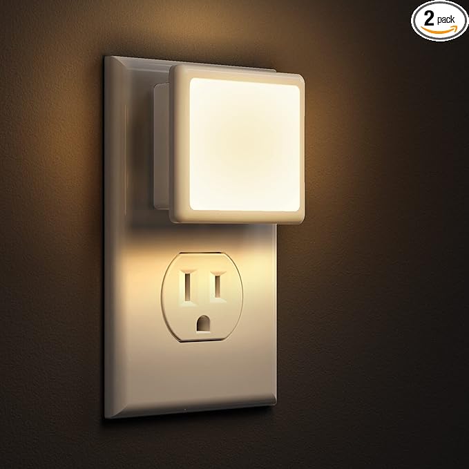 L LOHAS LED Night Lights Plug into Wall 2-Pack, 0.3W Plug in Night Light by LLOHASLED
