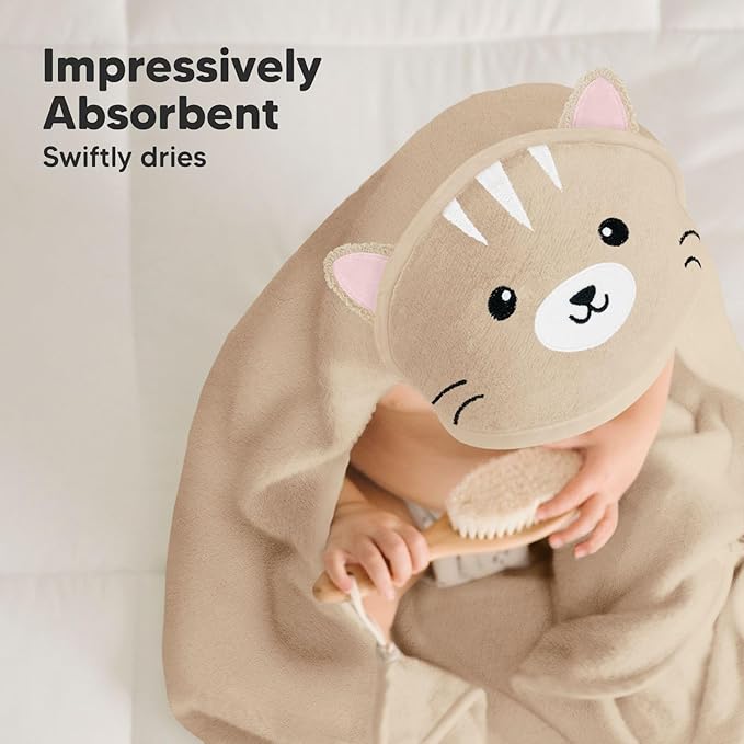 KeaBabies Hooded Baby Towel for Newborn - Image 5