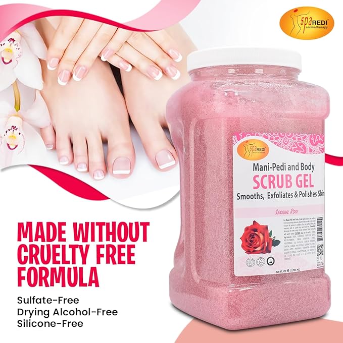 SPA REDI Professional Foot Scrub Gel – Dual-Action Pedicure Treatment | - Image 7