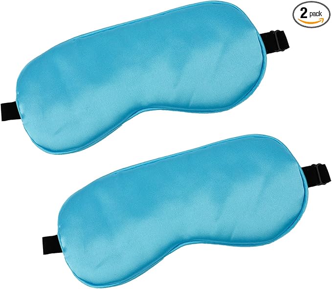 2 PCS Blue Silk Sleep Mask by Unknown