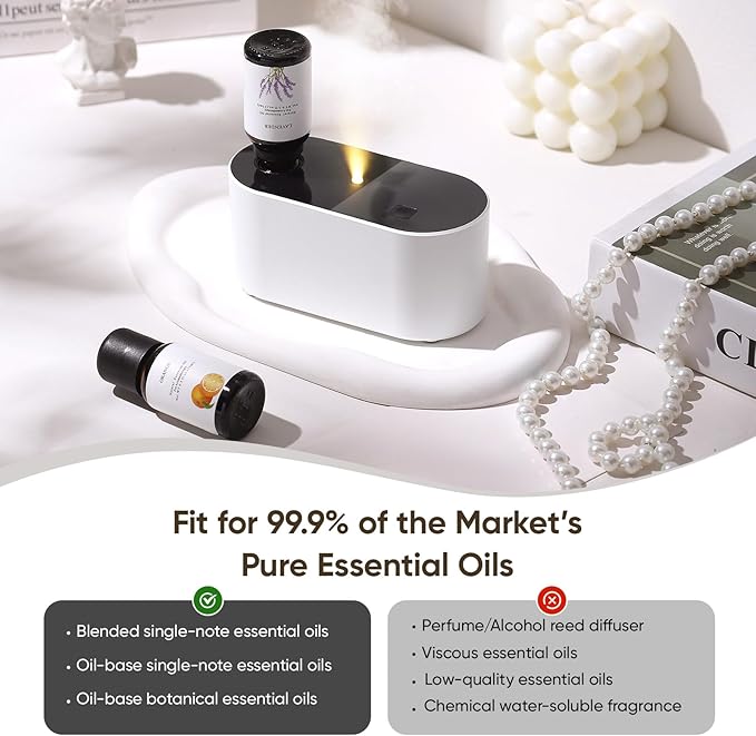 Lecdura Waterless Diffuser for Essential Oil, Battery Operated Scent Air - Image 6