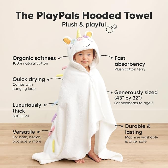 KeaBabies Organic Baby Towel - Image 3