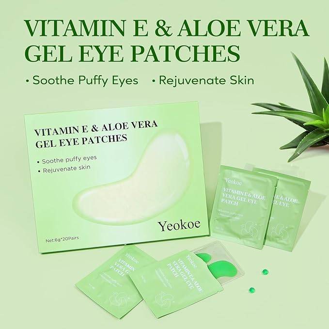 Yeokoe Under Eye Patches for Dark Circles, Puffy Eyes, 20 Pairs Face Masks - Image 2