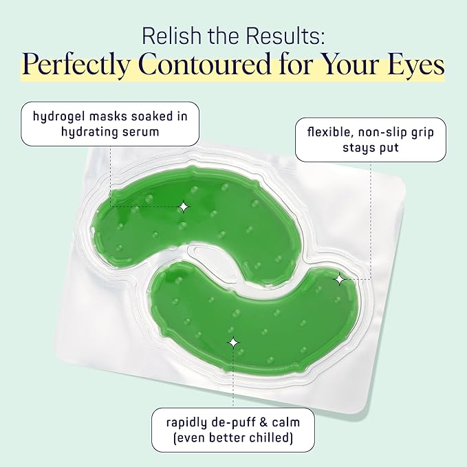 SpaLife In a Pickle Hydrogel Under Eye Patches - Image 6